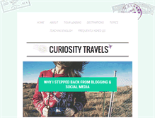 Tablet Screenshot of curiositytravels.org